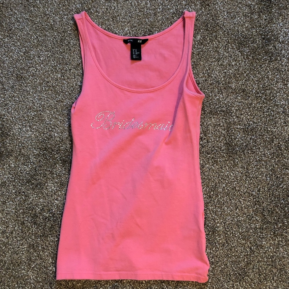 H&M | pink bridesmaid tank